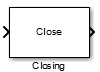 Closing block