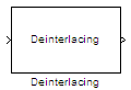Deinterlacing block