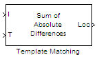 Template Matching block