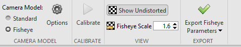 Fisheye scale setting.