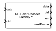 NR Polar Decoder block